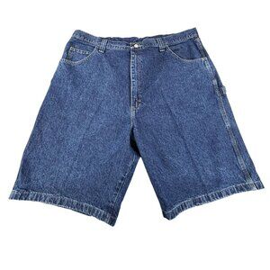 Wrangler Carpenter Denim Shorts Mens 42 Relaxed Fit 100% Cotton Blue